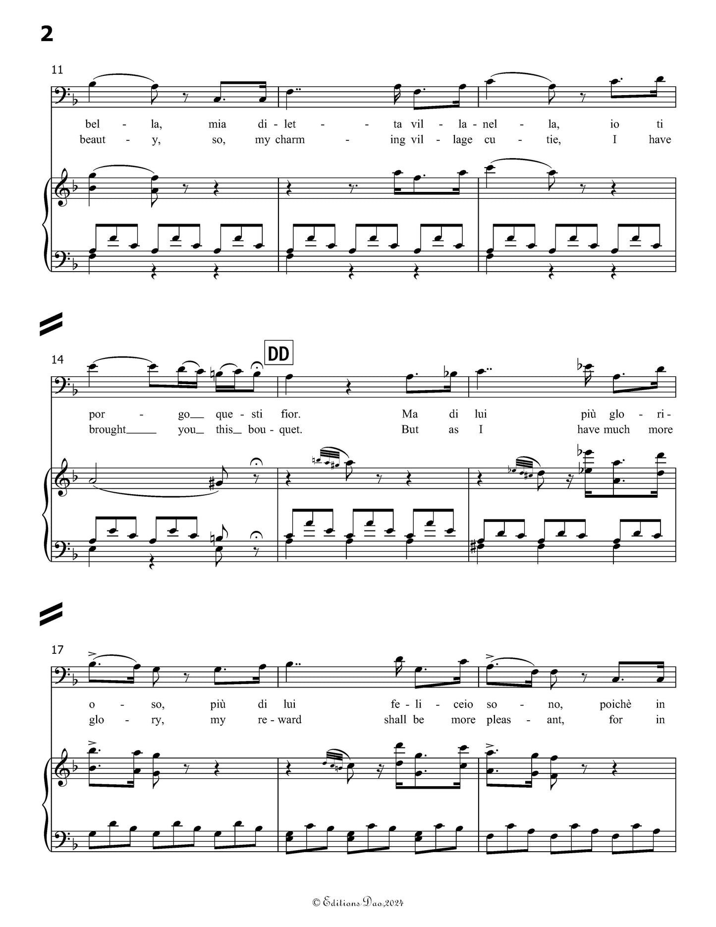 Come Paride vezzoso porse il pomo, by Donizetti