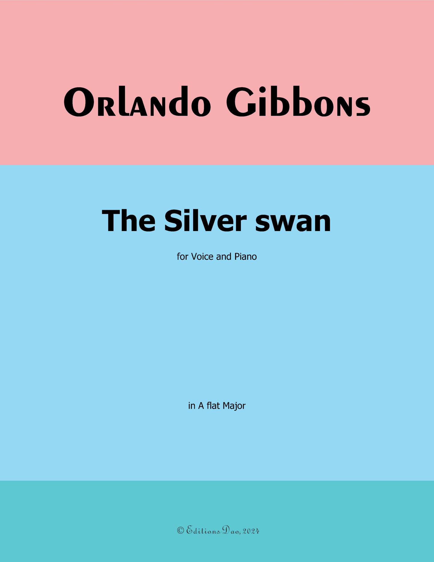 The Silver swan, by O. Gibbons