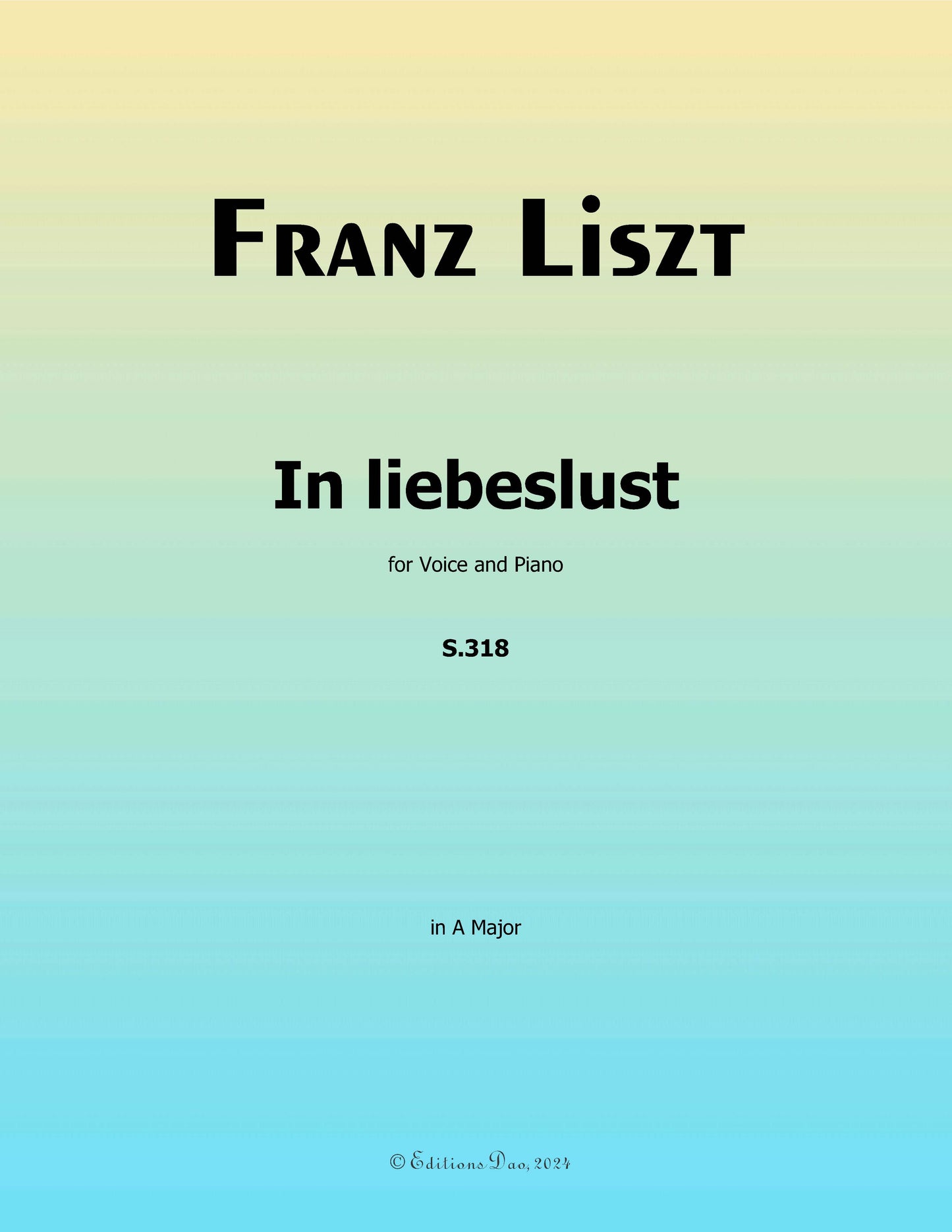 In liebeslust, by Liszt