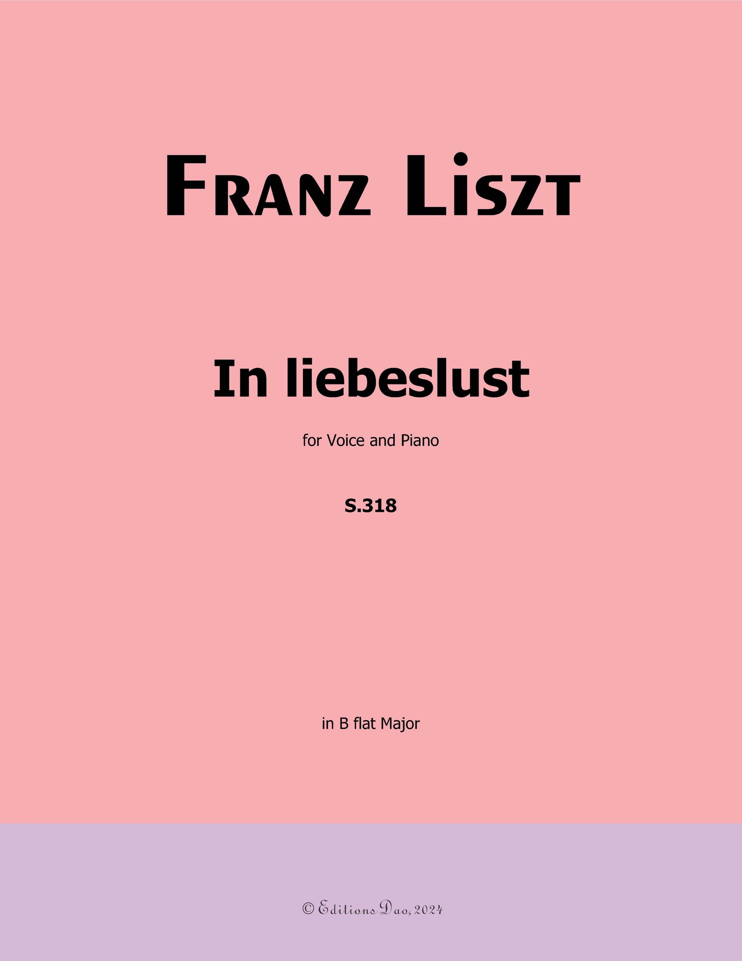 In liebeslust, by Liszt