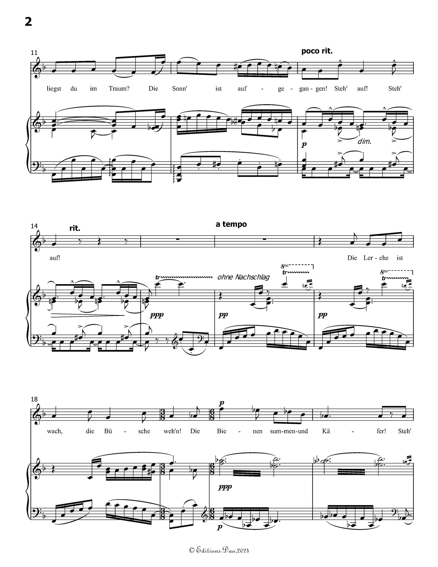 Frühlingsmorgen,by G. Mahler