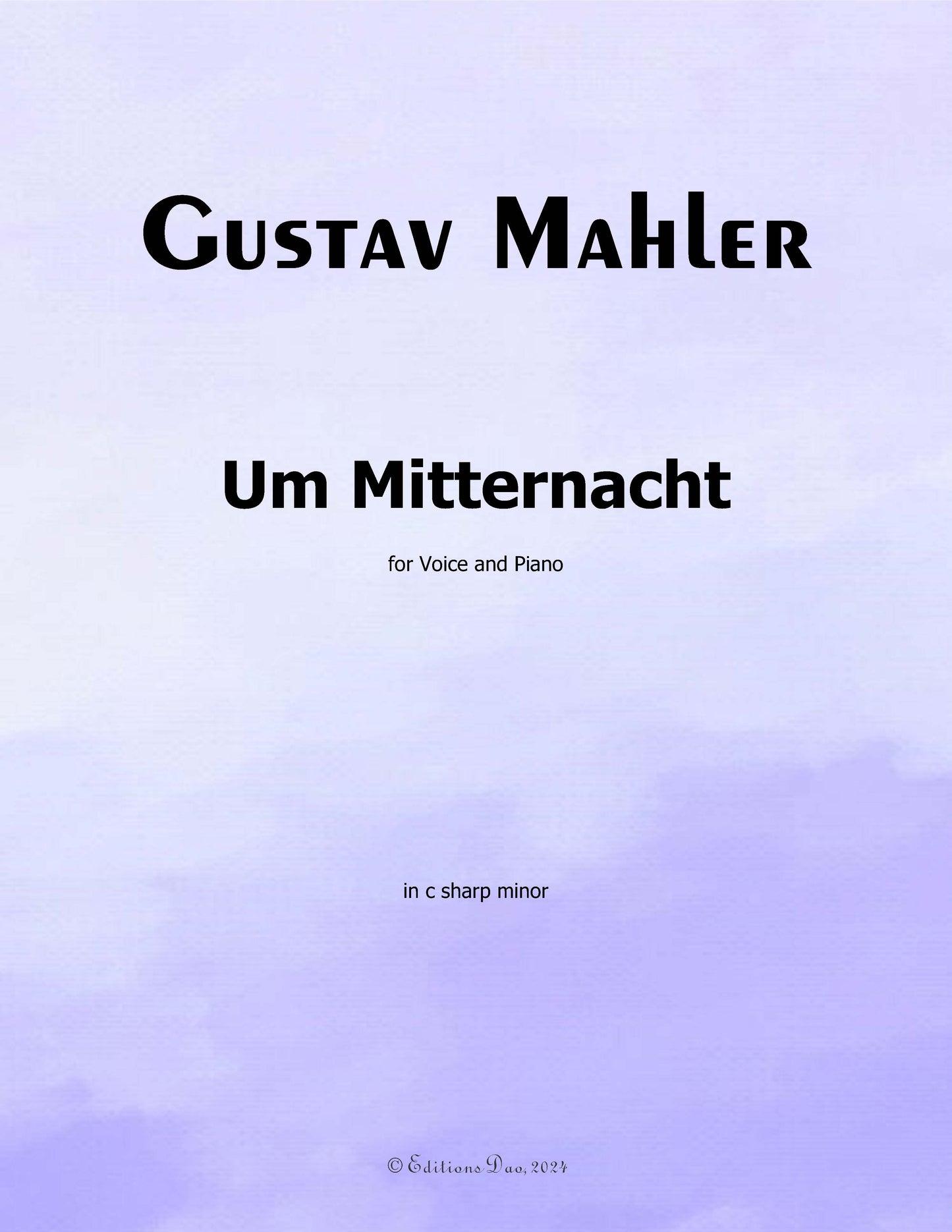 Um Mitternacht, by G. Mahler