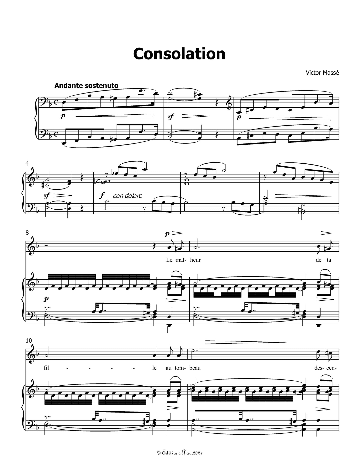 Consolation, by Massé