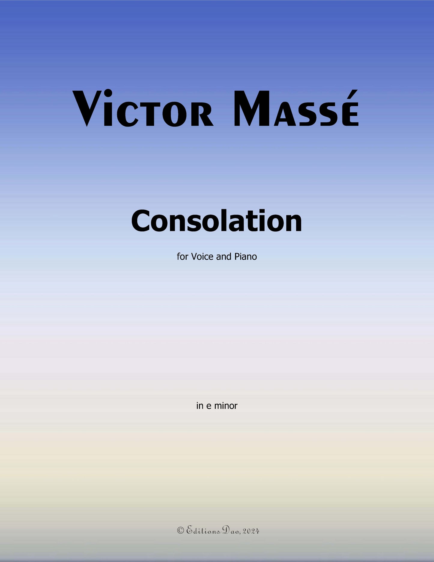 Consolation, by Massé