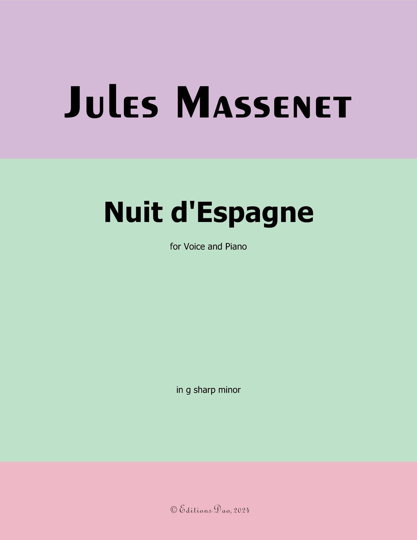 Nuit d'Espagne, by Massenet