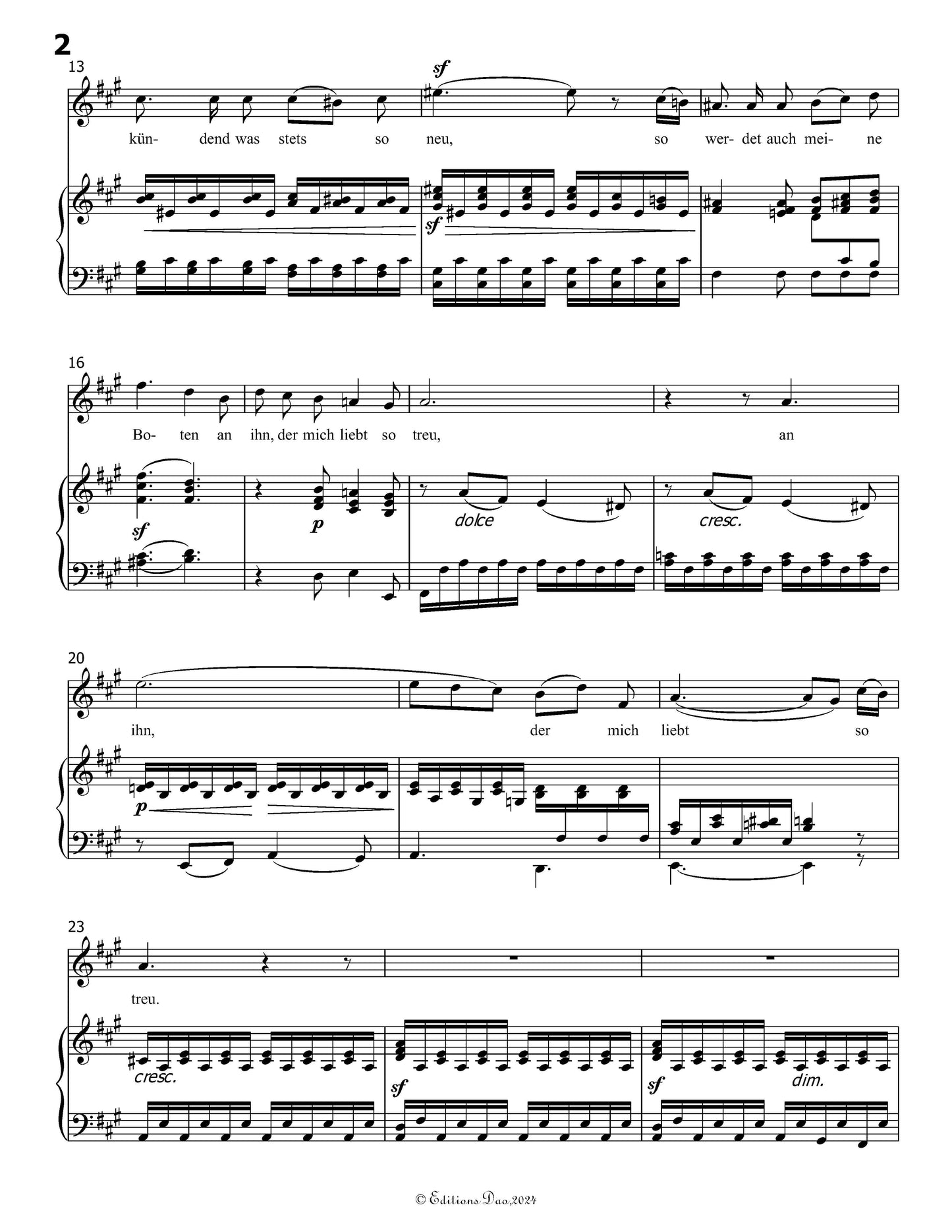 Der Blumenstrauss, by F. Mendelssohn