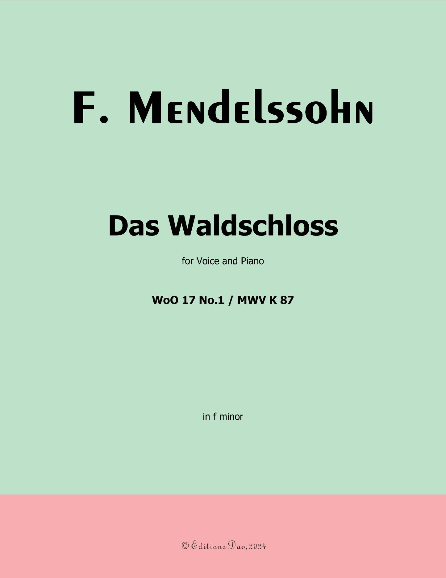 Das Waldschloss, by F. Mendelssohn
