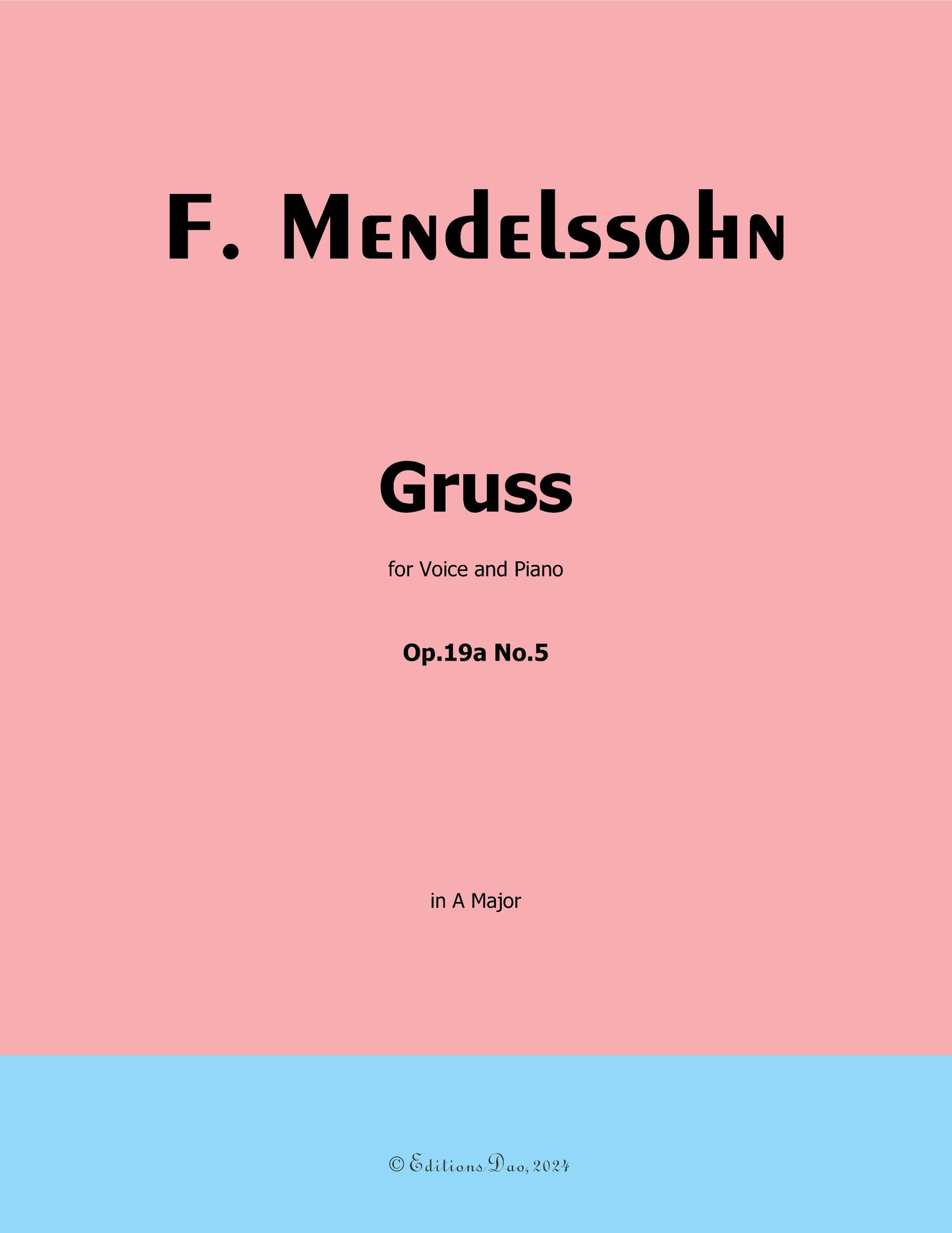 Gruss, by F. Mendelssohn