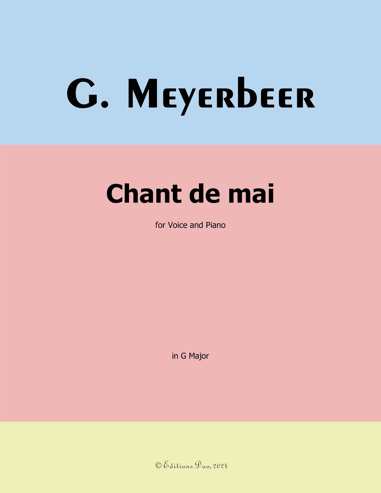 Chant de mai, by Meyerbeer