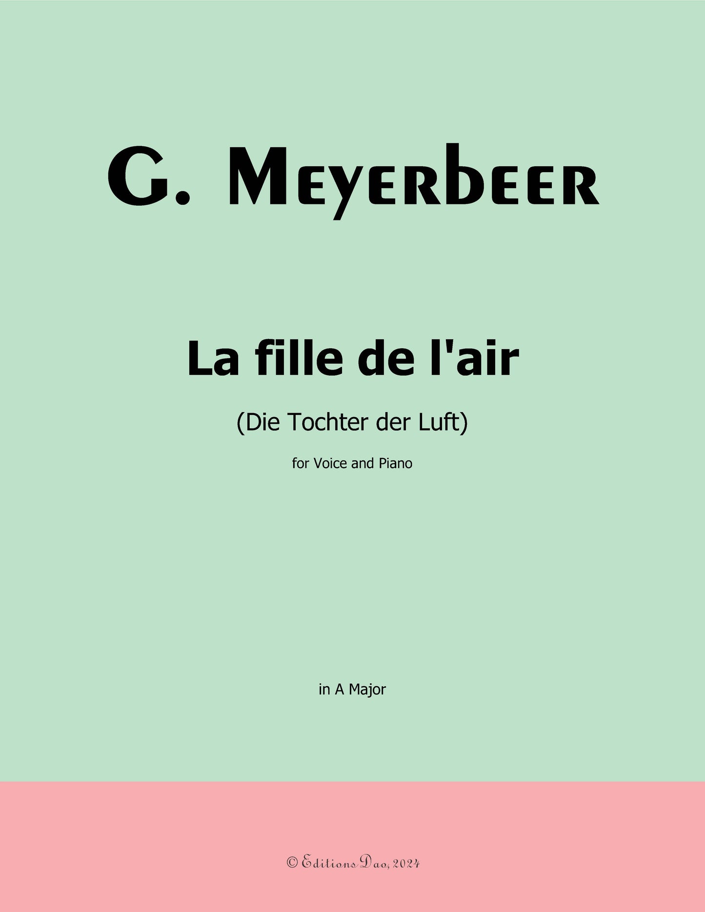La fille de l'air, by Meyerbeer