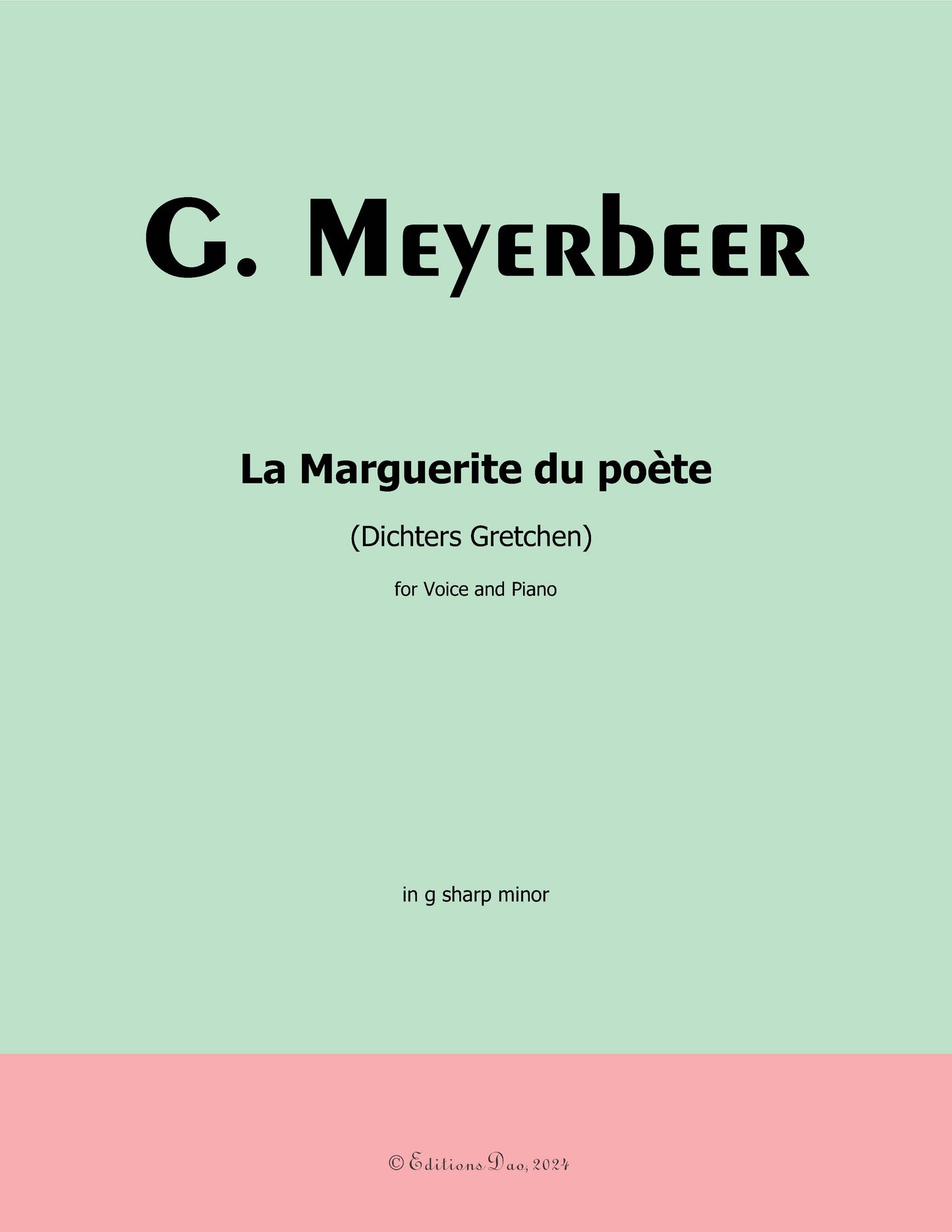 La Marguerite du poète, by Meyerbeer