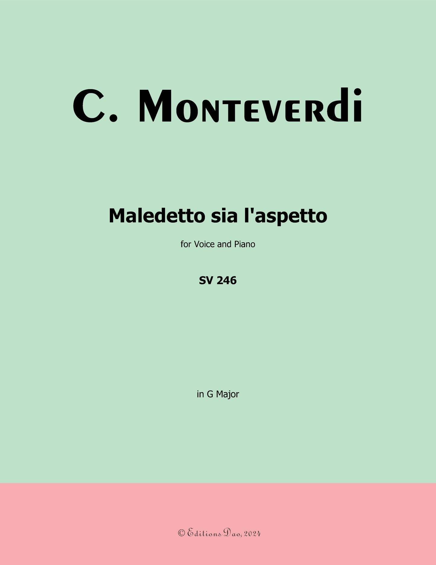 Maledetto sia l'aspetto, by C. Monteverdi
