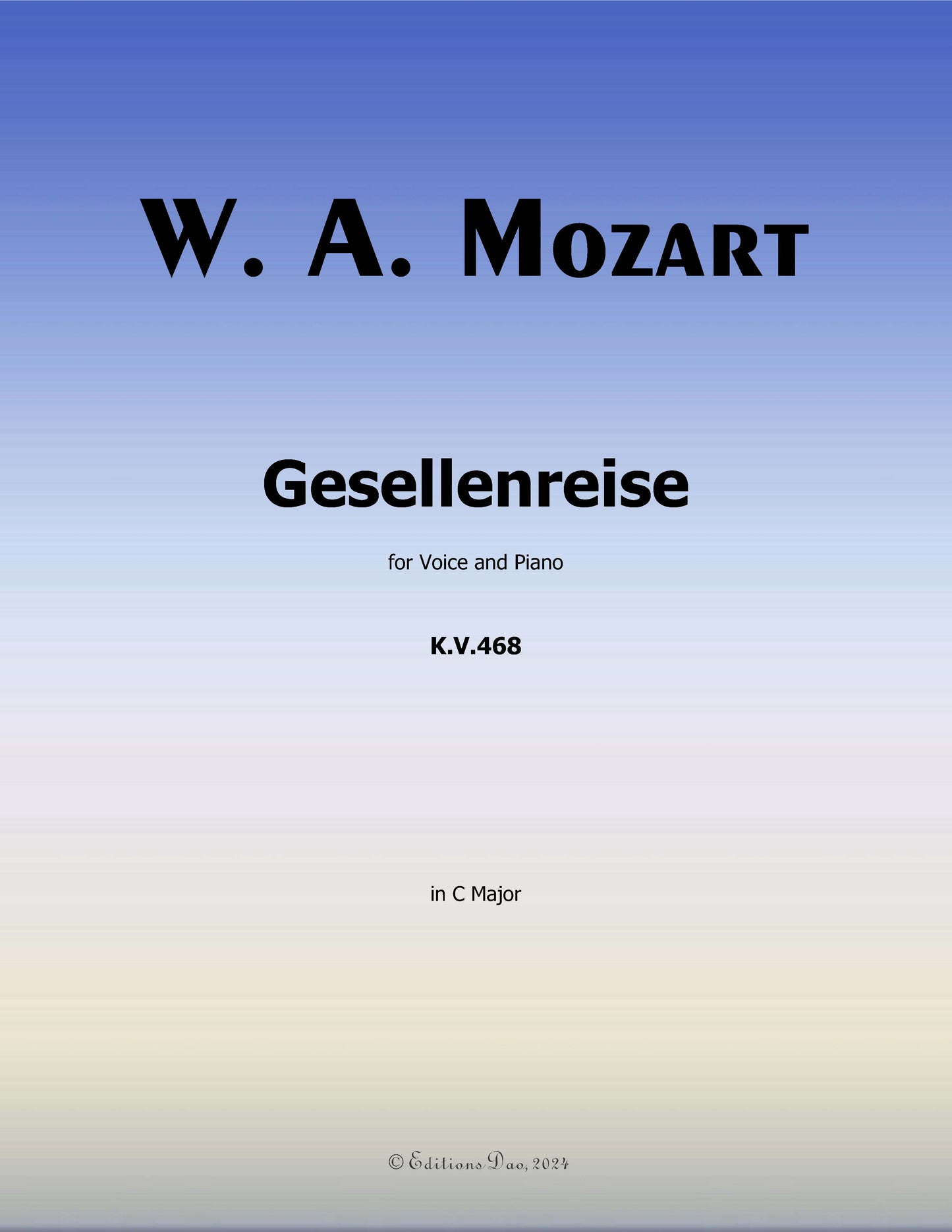 Gesellenreise, by W. A. Mozart