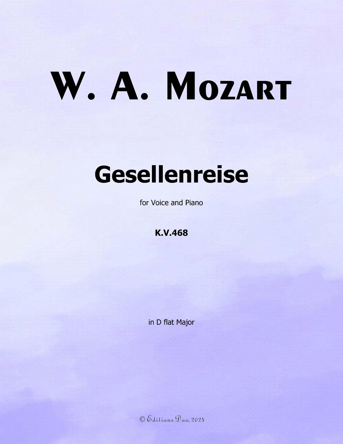 Gesellenreise, by W. A. Mozart