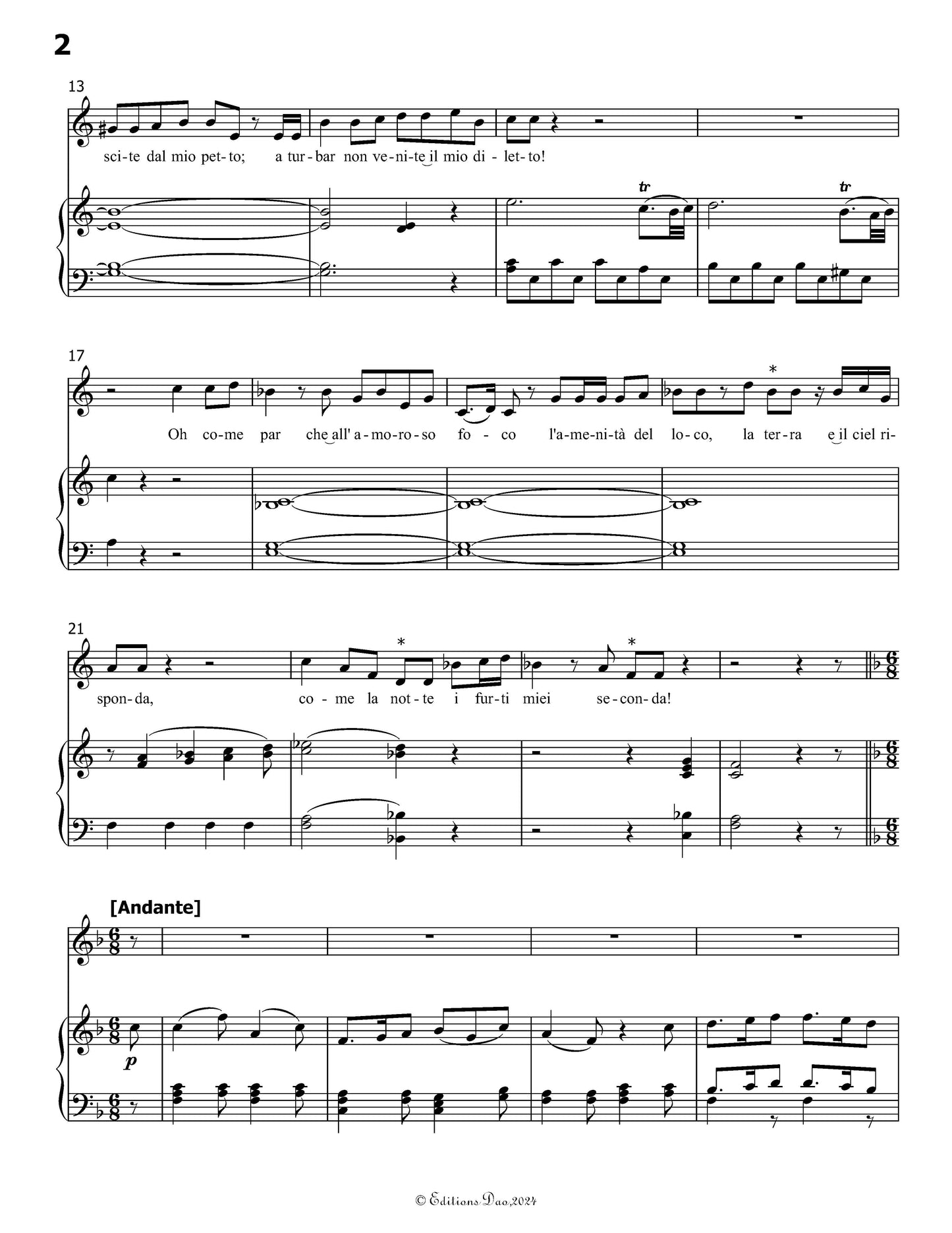 Deh vieni,non tardar,by W. A. Mozart