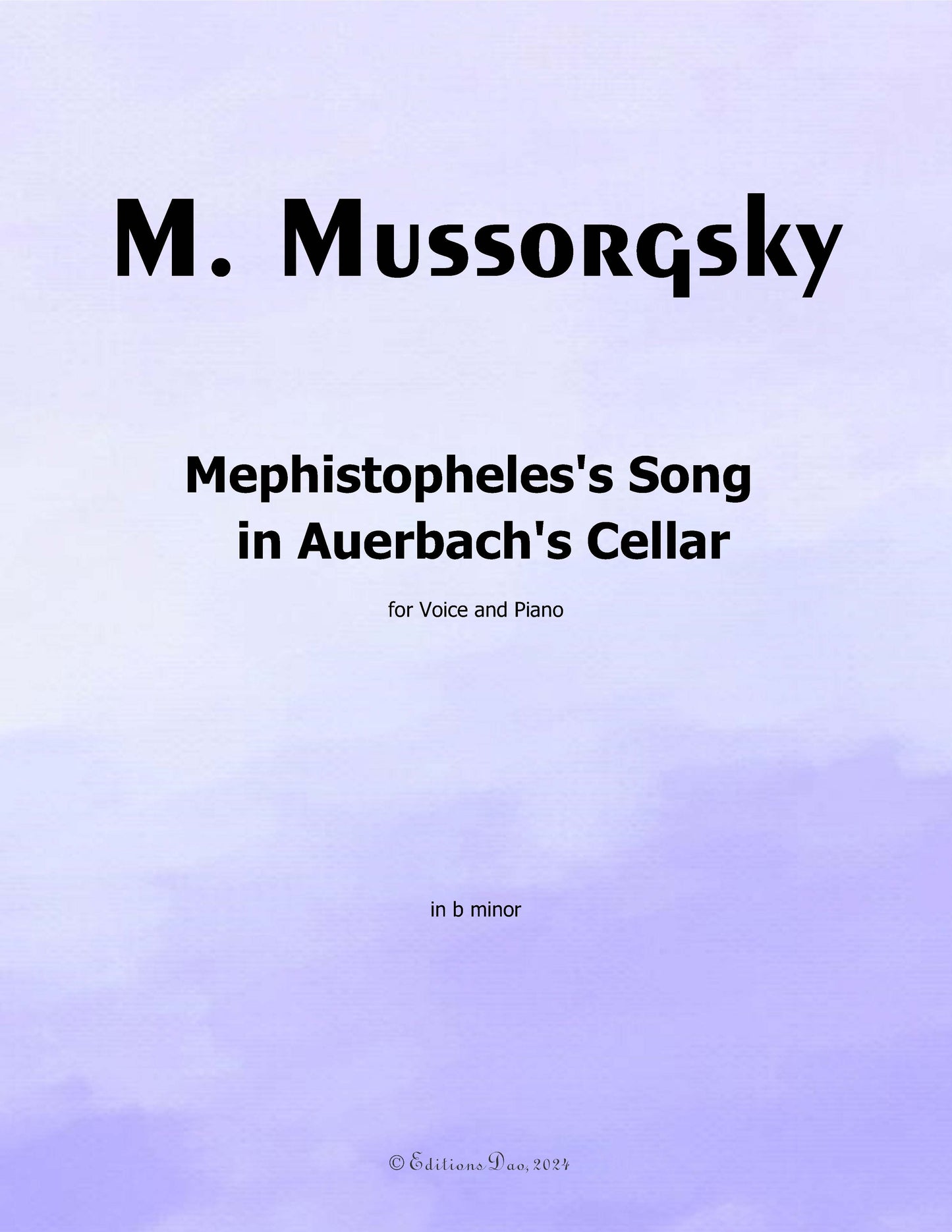 Mephistopheles's Song in Auerbach's Cellar, by Mussorgsky