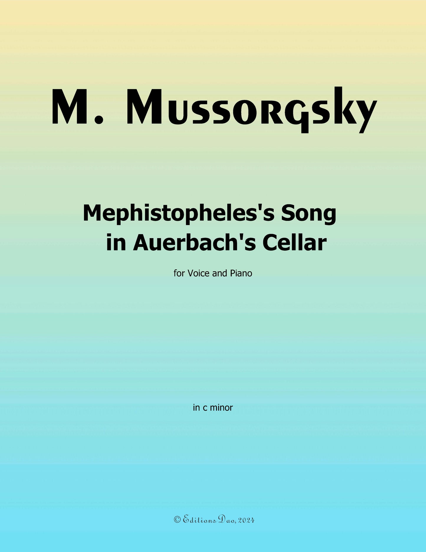 Mephistopheles's Song in Auerbach's Cellar, by Mussorgsky