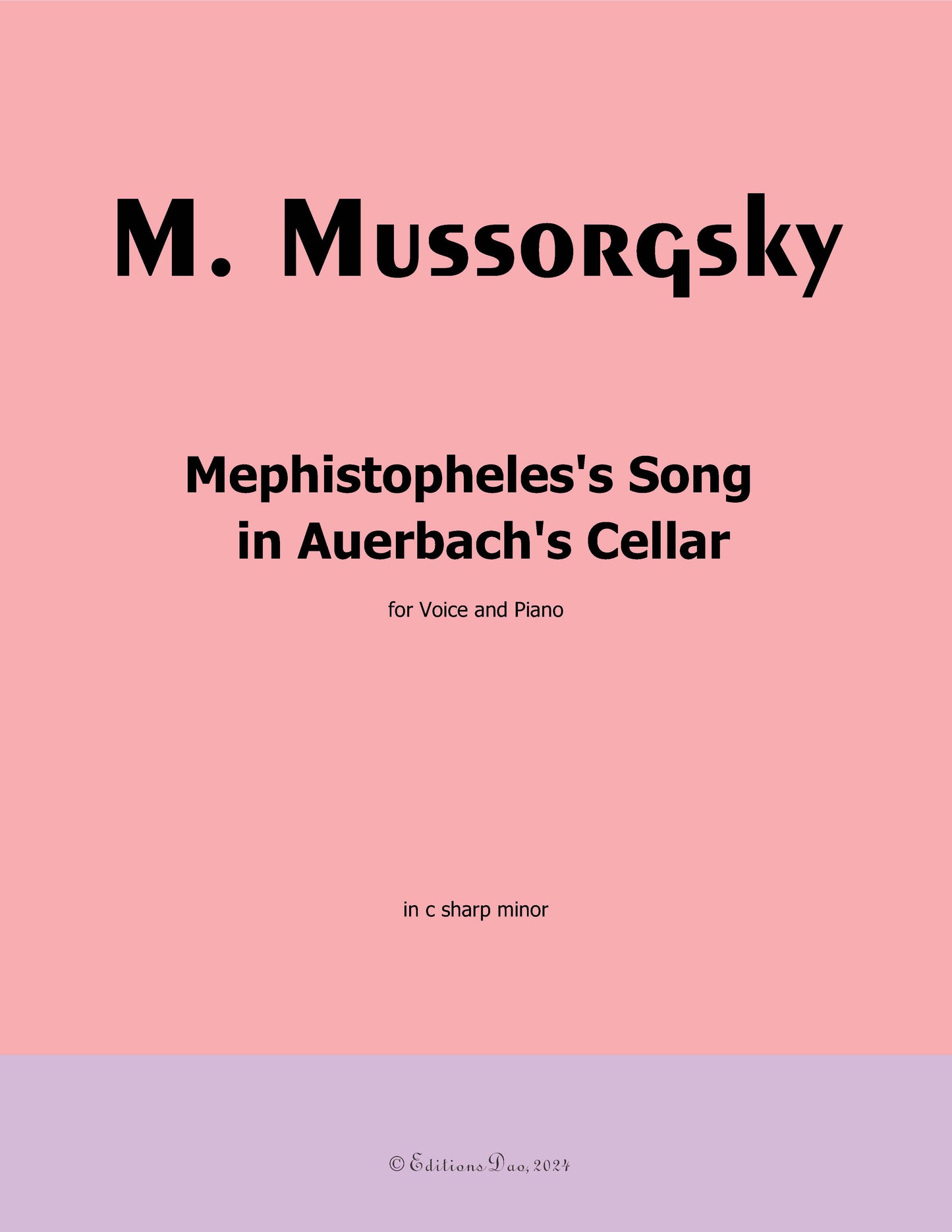 Mephistopheles's Song in Auerbach's Cellar, by Mussorgsky