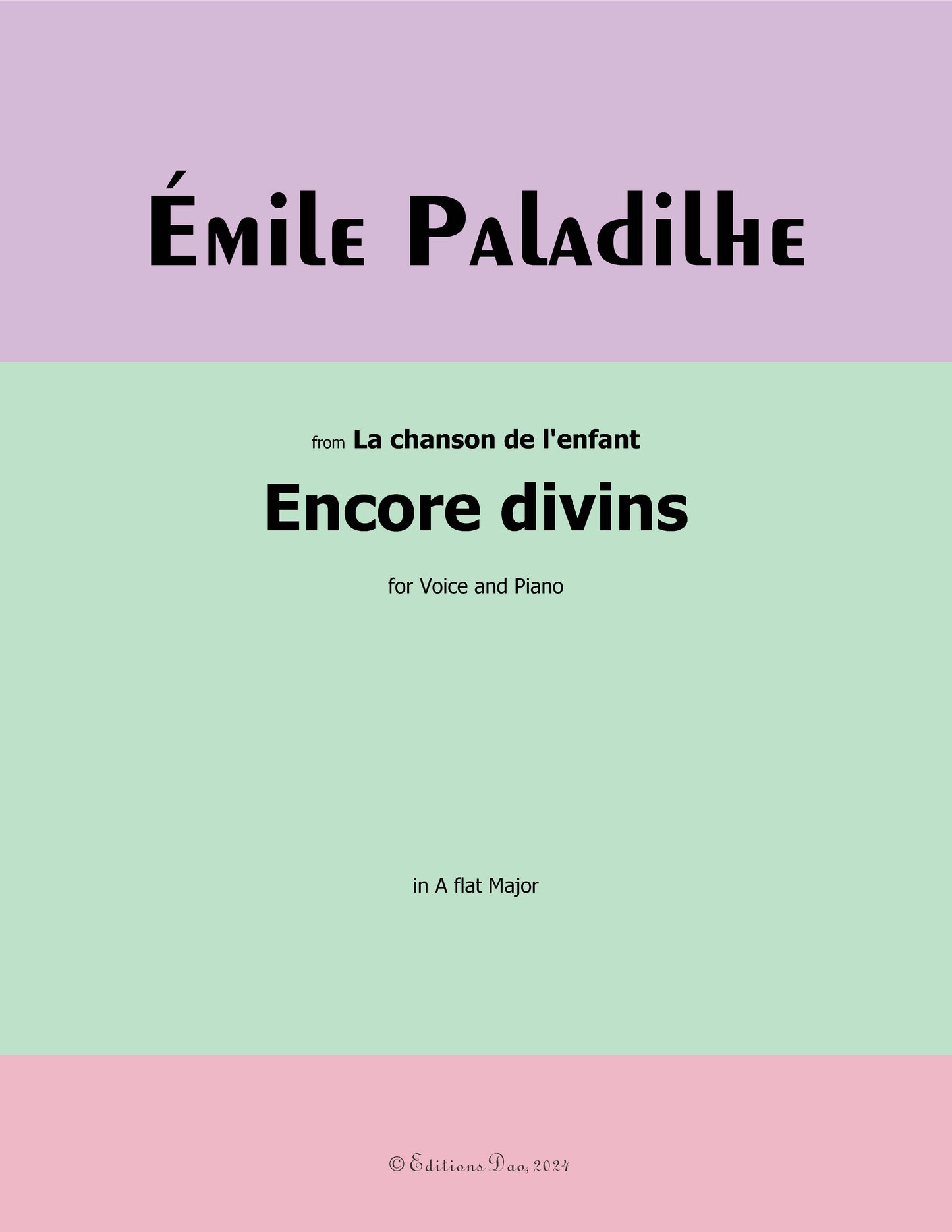 Encore divins, by Paladilhe