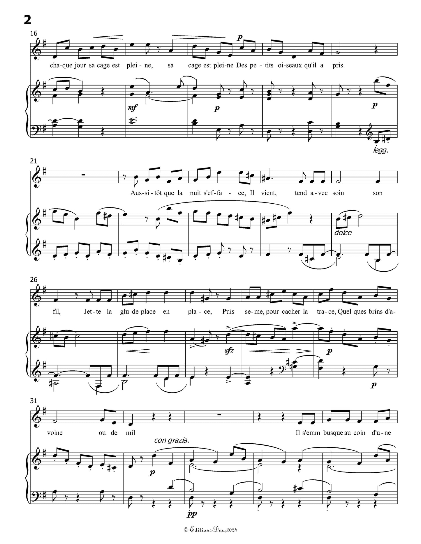 L'oiseleur amour, by Paladilhe