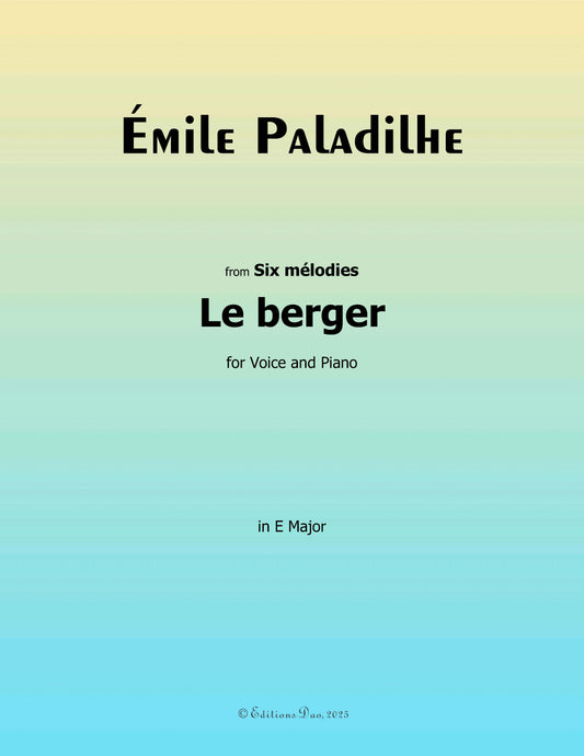 Joli berger, by Paladilhe