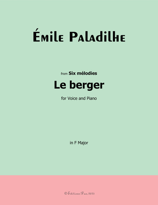 Le berger, by Paladilhe