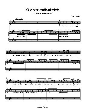 O cher enfantelet, by Paladilhe