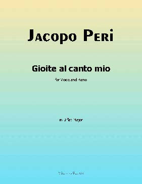 Gioite al canto mio, by J. Peri
