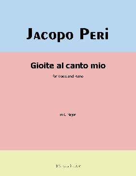 Gioite al canto mio, by J. Peri