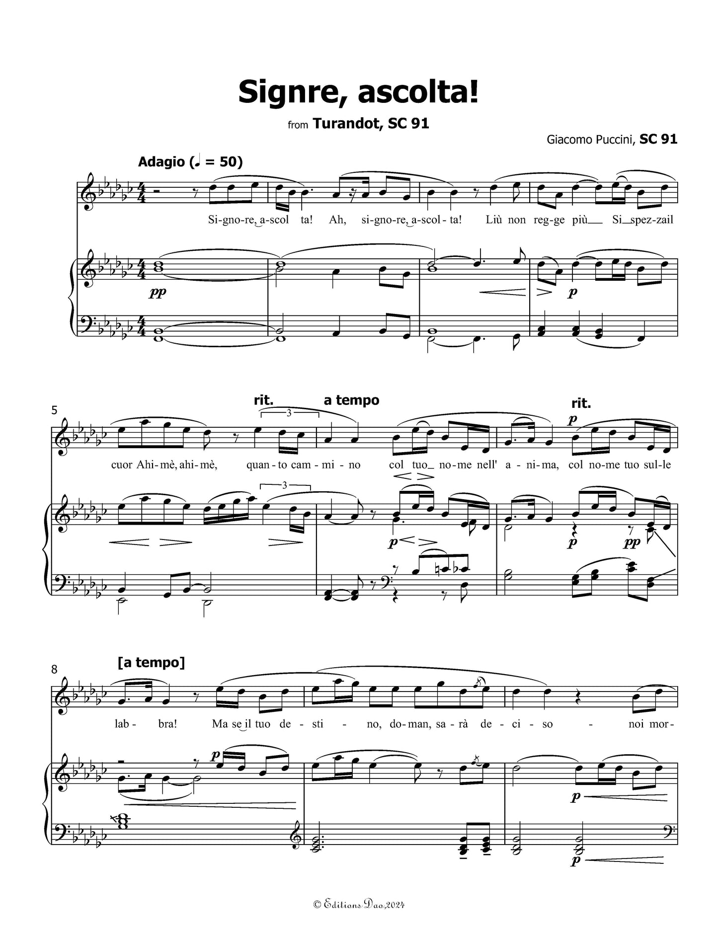 Signore,ascolta!,by G. Puccini