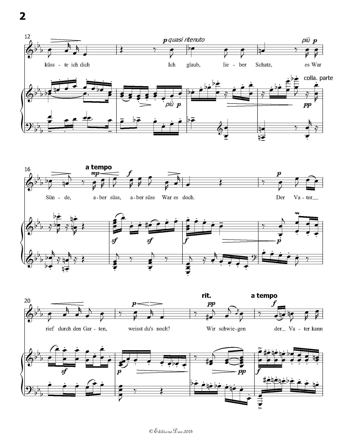 Ich glaub,lieber Schatz, by M. Reger