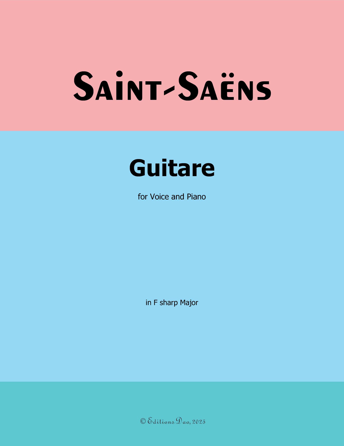 Guitare, by Saint-Saëns