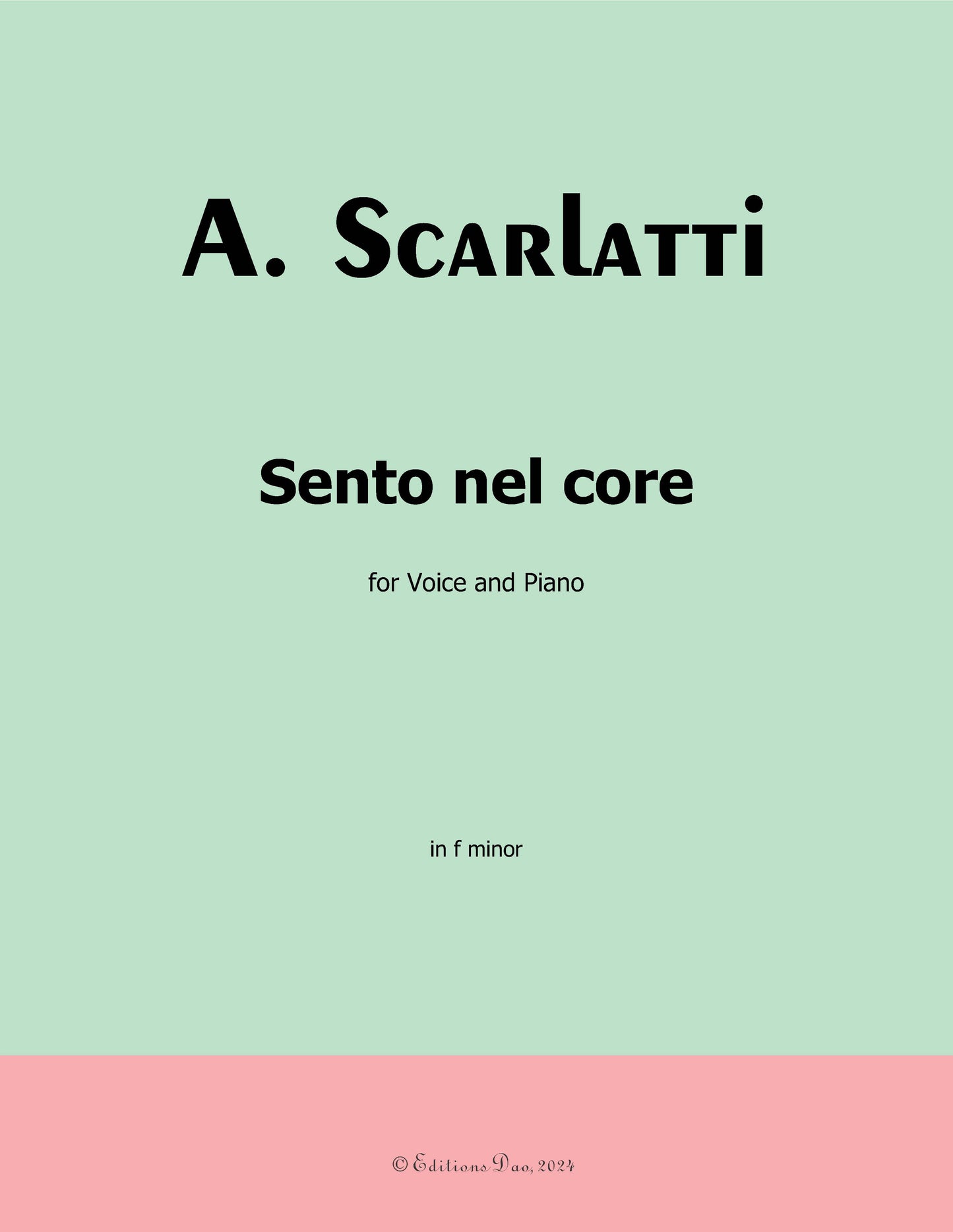 Sento nel core,by A. Scarlatti