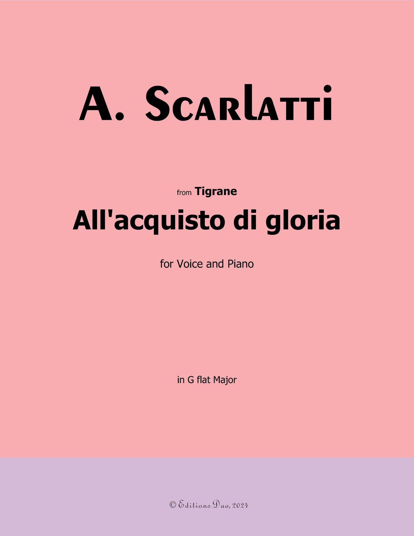 All'acquisto Di Gloria by Scarlatti