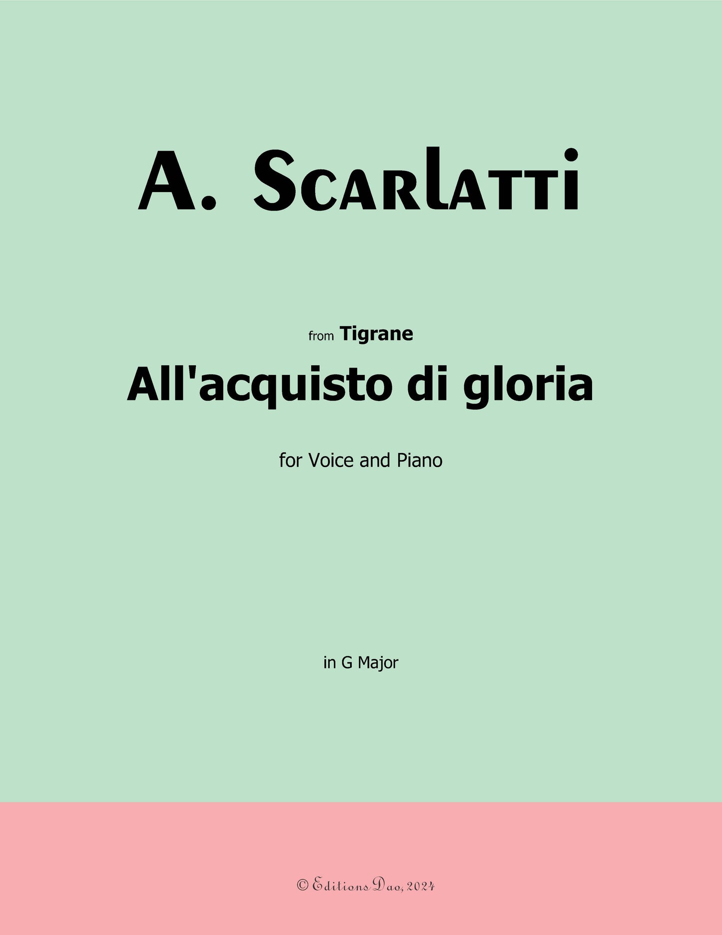 All'acquisto Di Gloria by Scarlatti