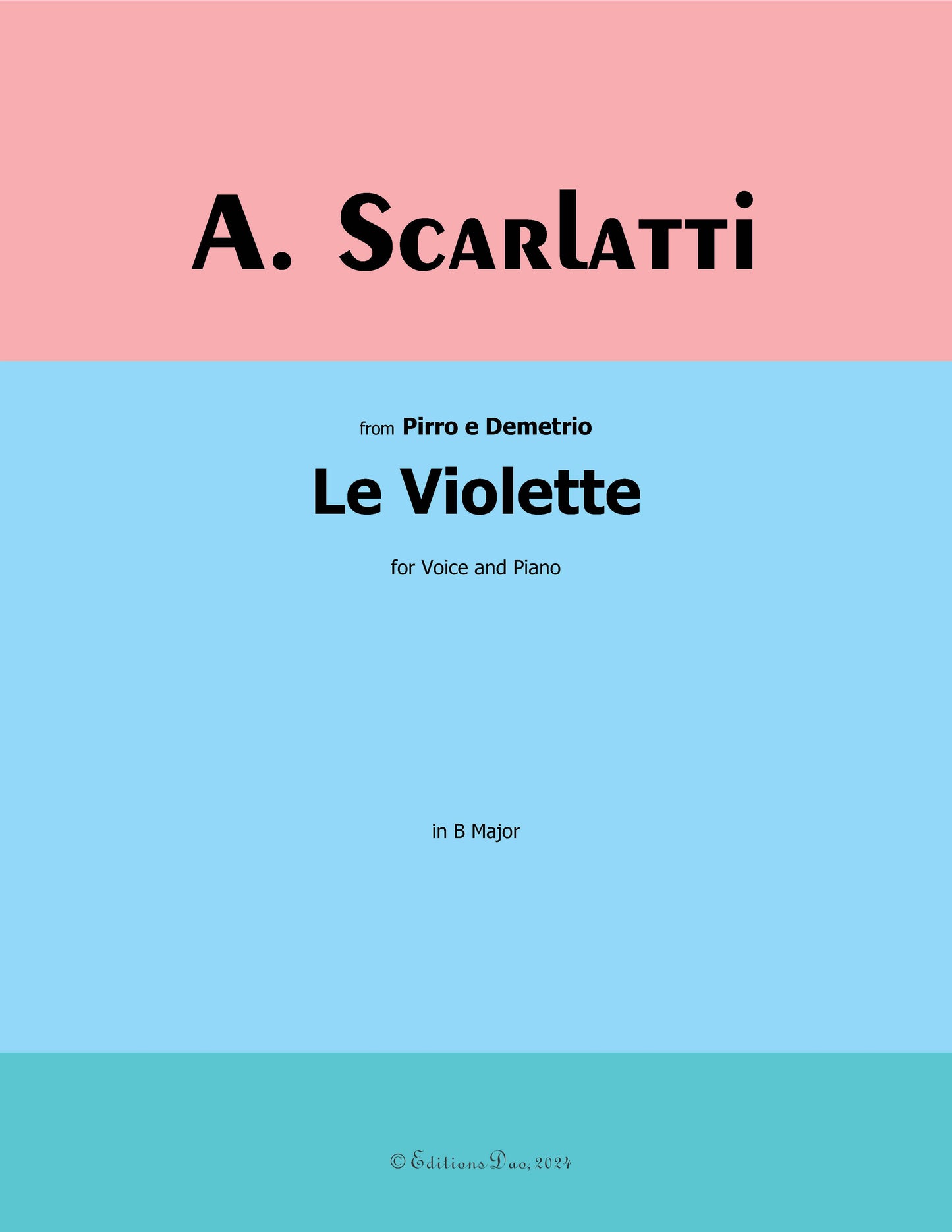 Le Violette,by A. Scarlatti