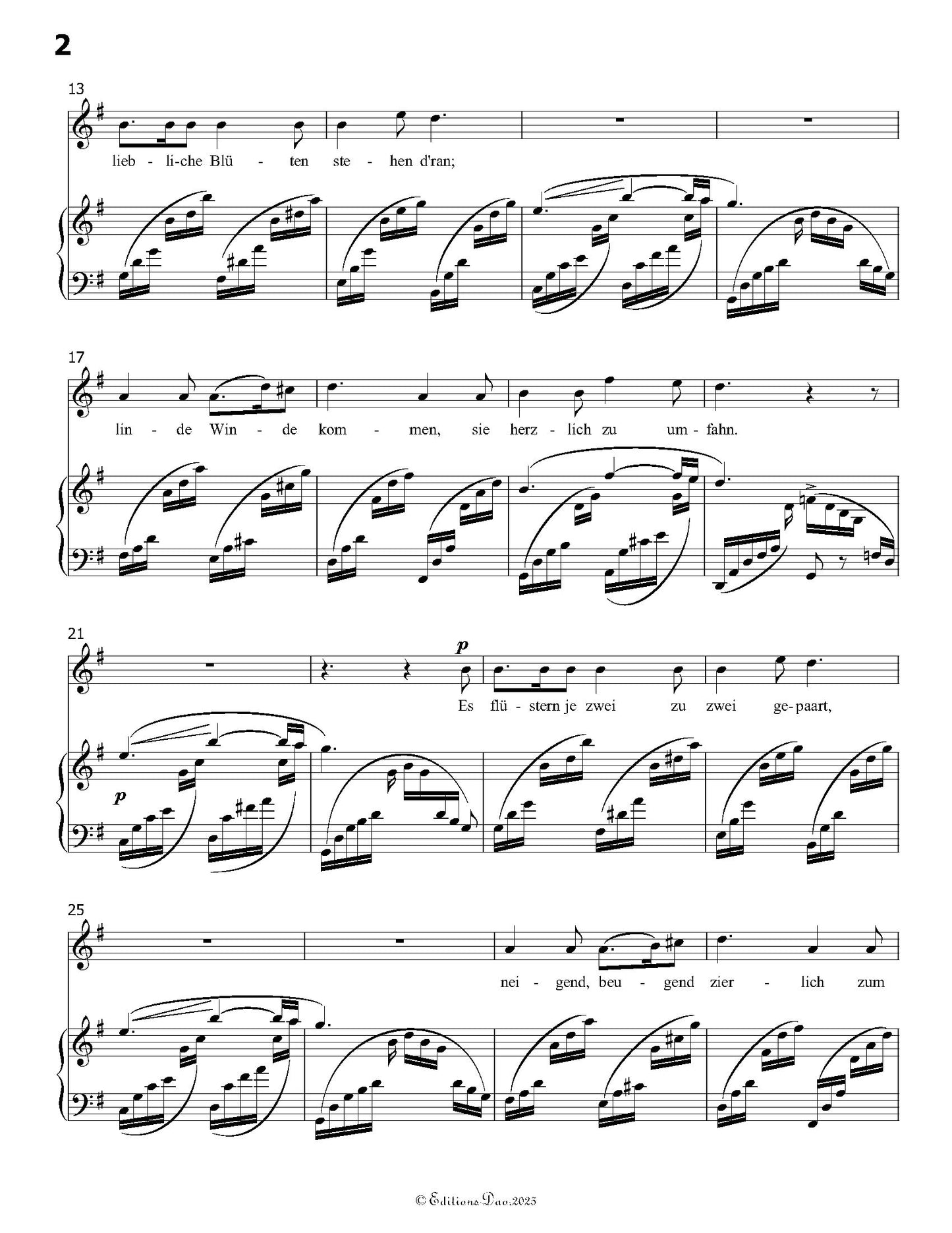 Der Nussbaum, by R. Schumann