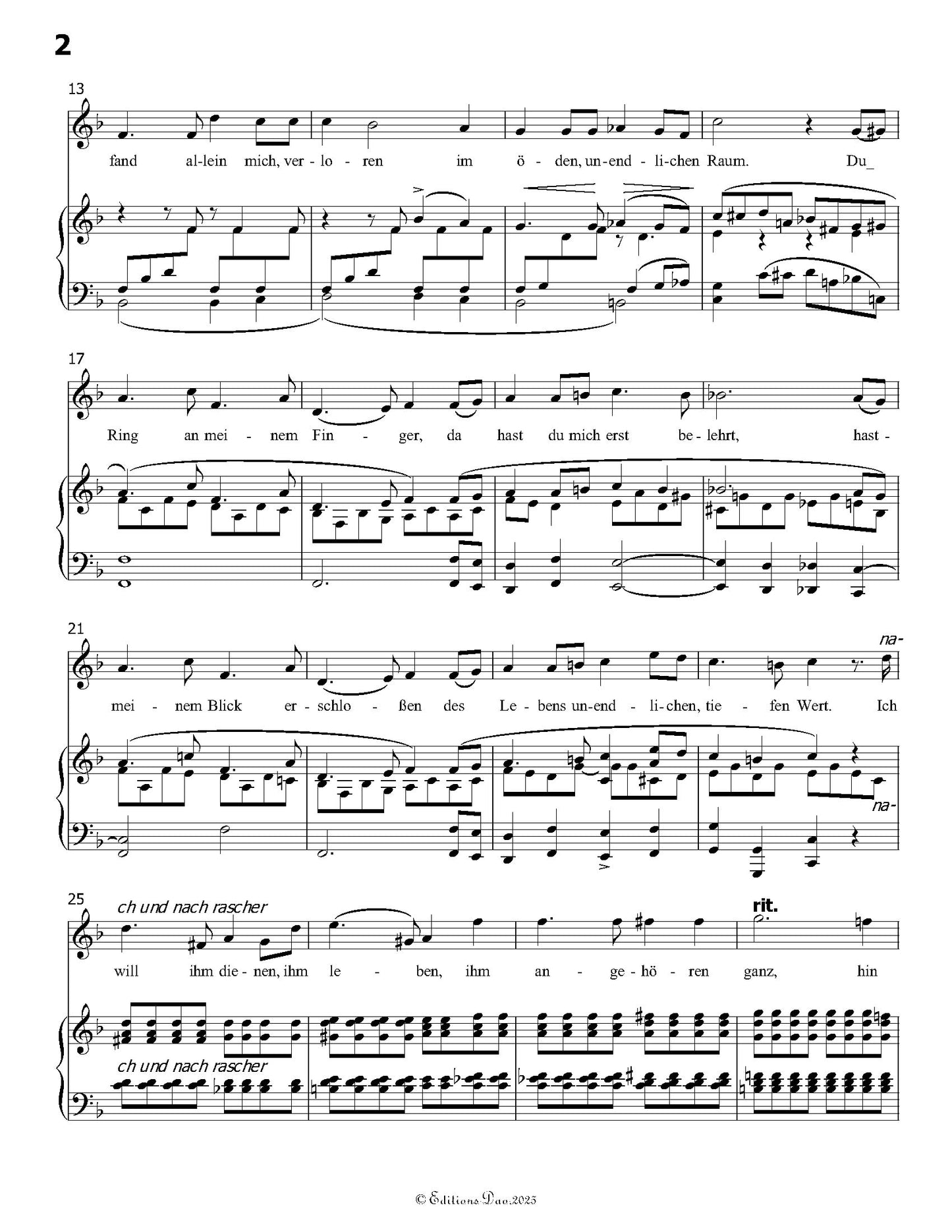 Du Ring an meinem Finger, by R. Schumann