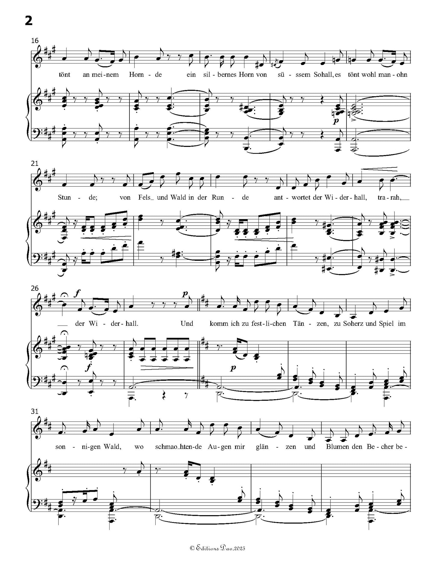 Der Knabe mit dem Wunderhorn, by R. Schumann