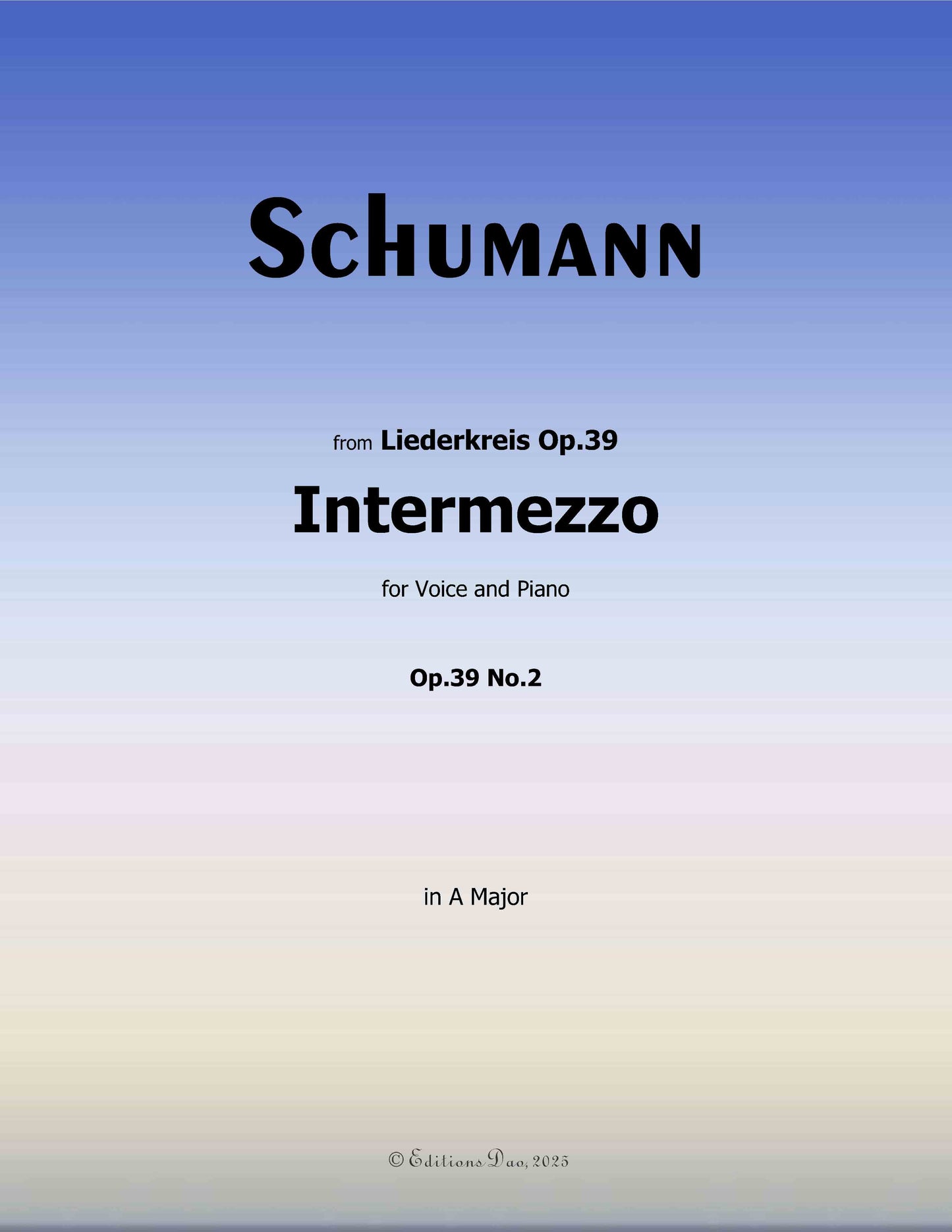 Intermezzo, by R. Schumann