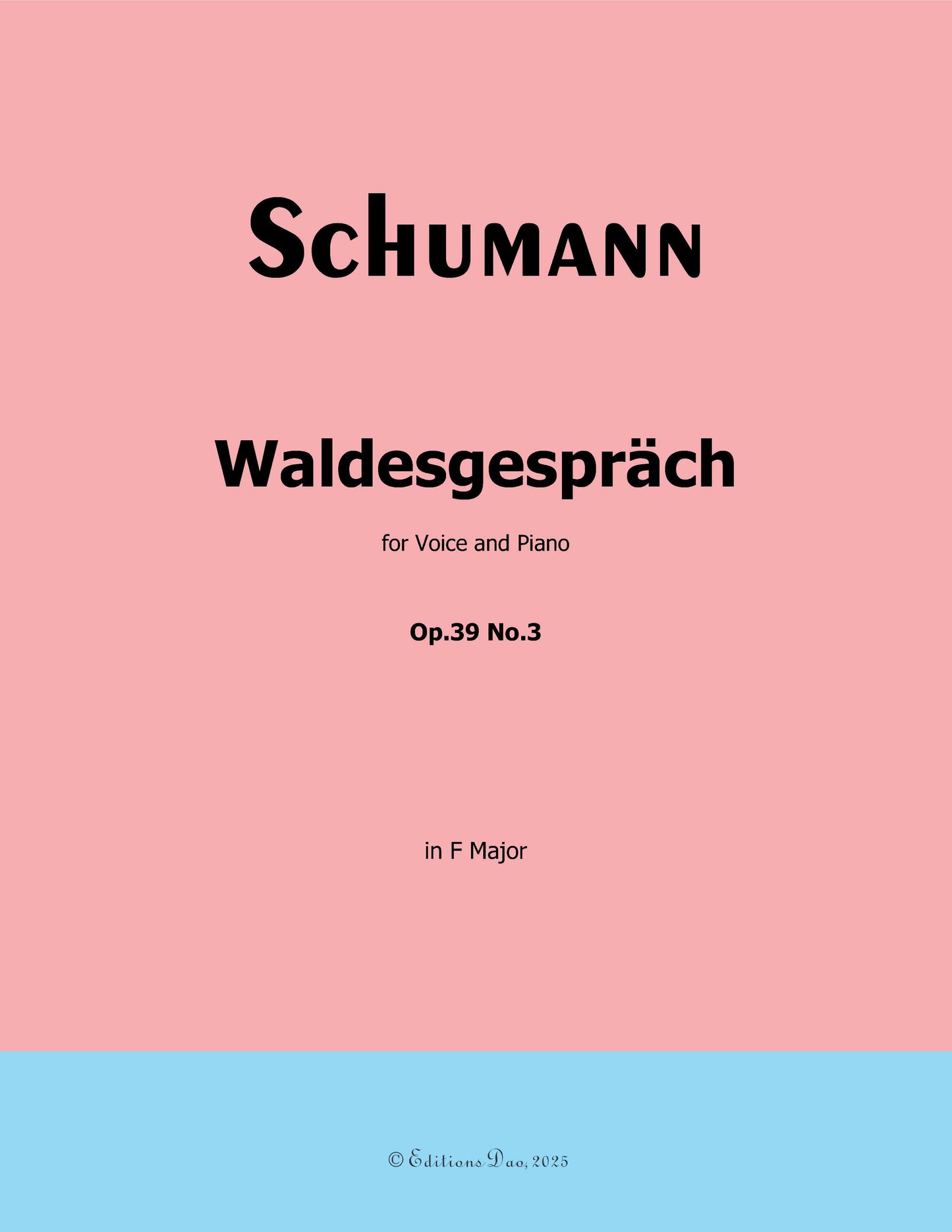 Waldcsgespräch, by R. Schumann