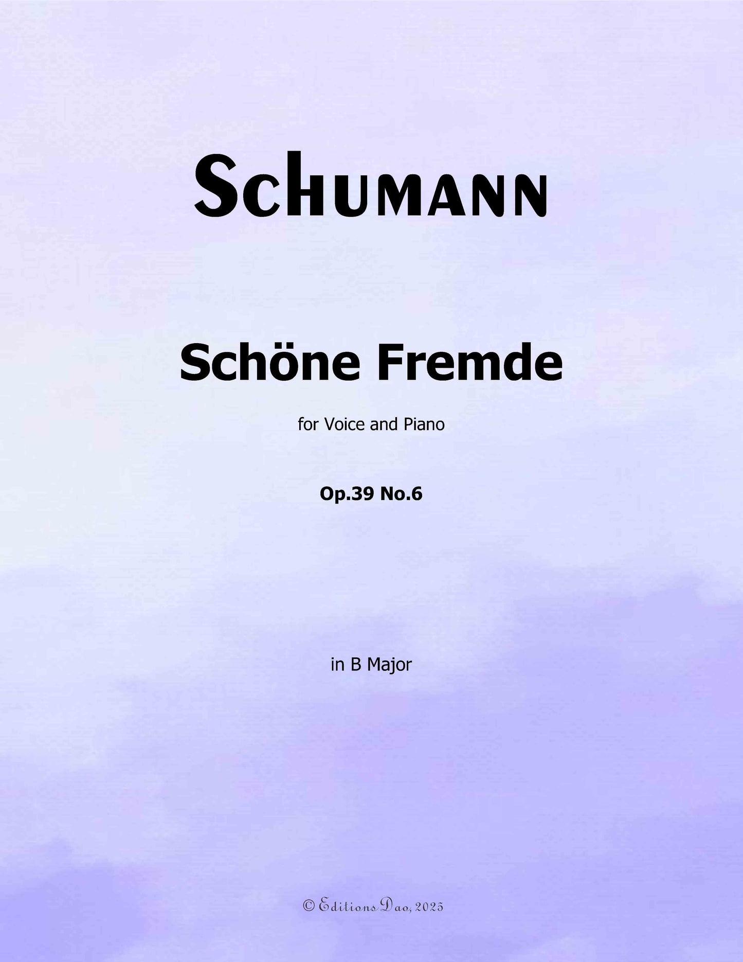 Schöne Fremde, by R. Schumann