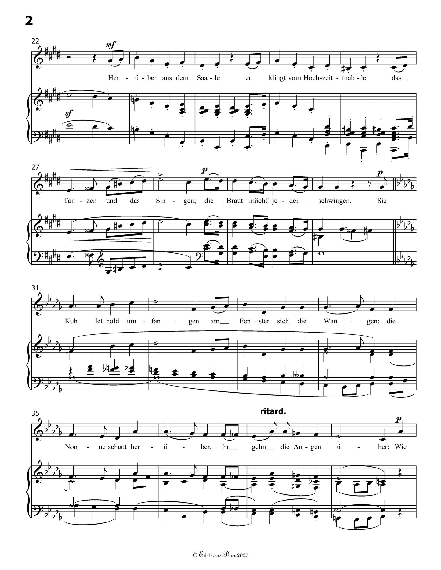 Die Nonne, by R. Schumann