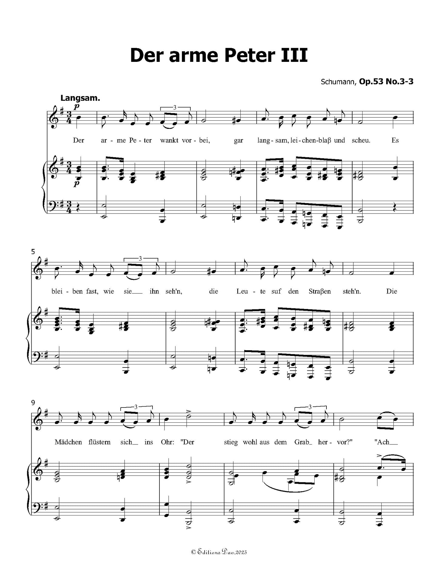 Der arme Peter 3, by R. Schumann
