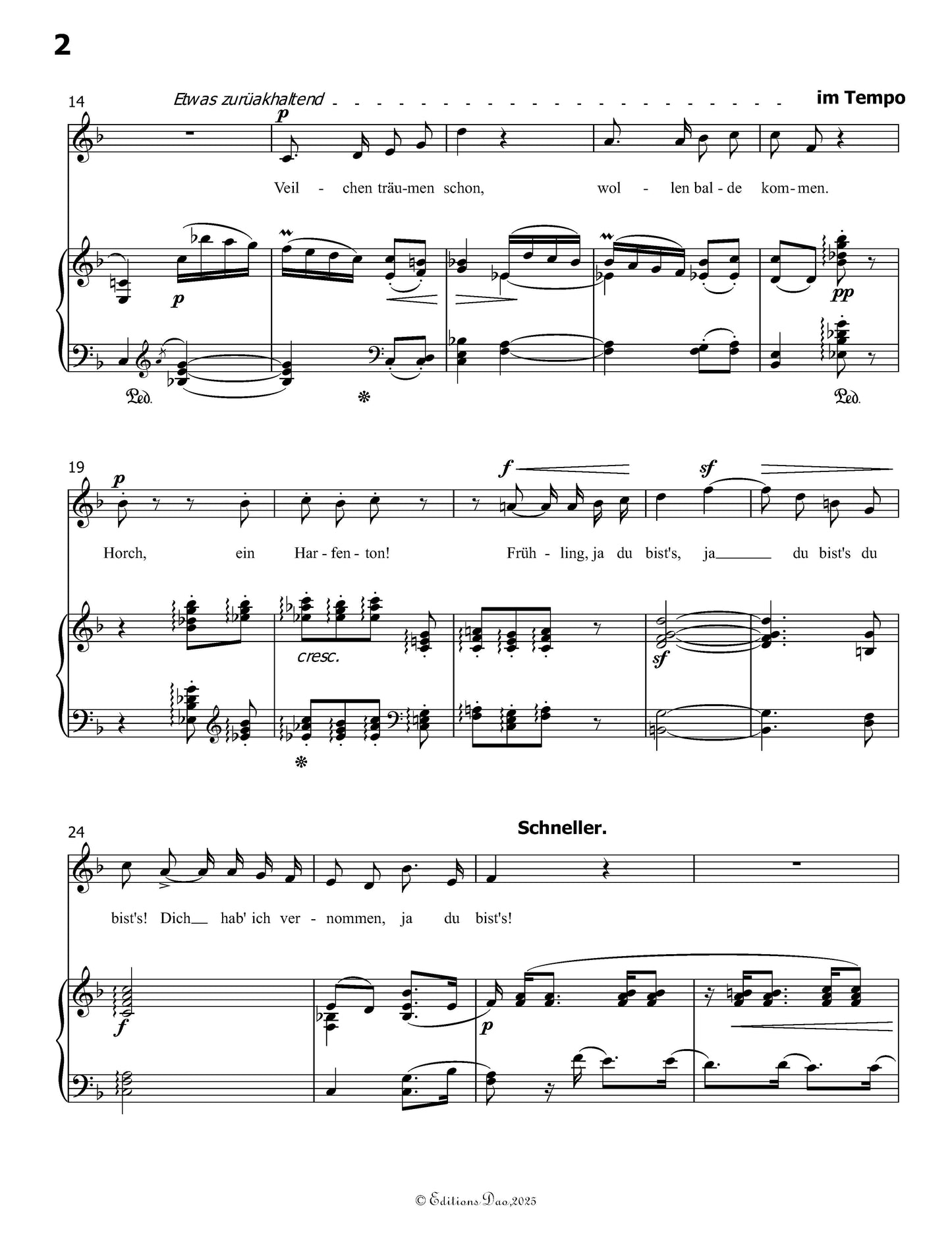 Er ists, by R. Schumann