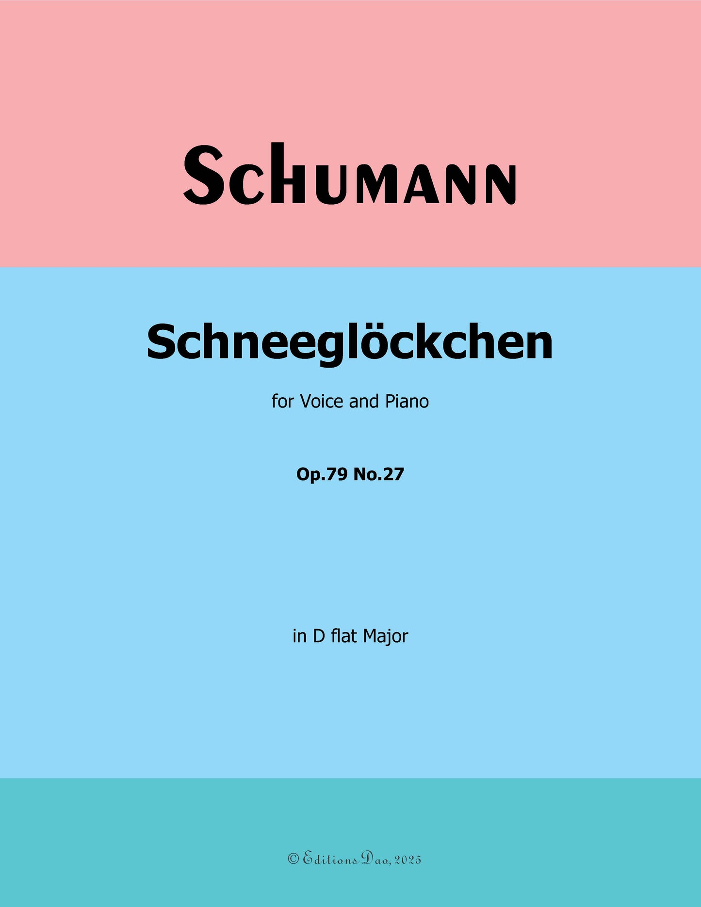 Schneeglockchen, by R. Schumann