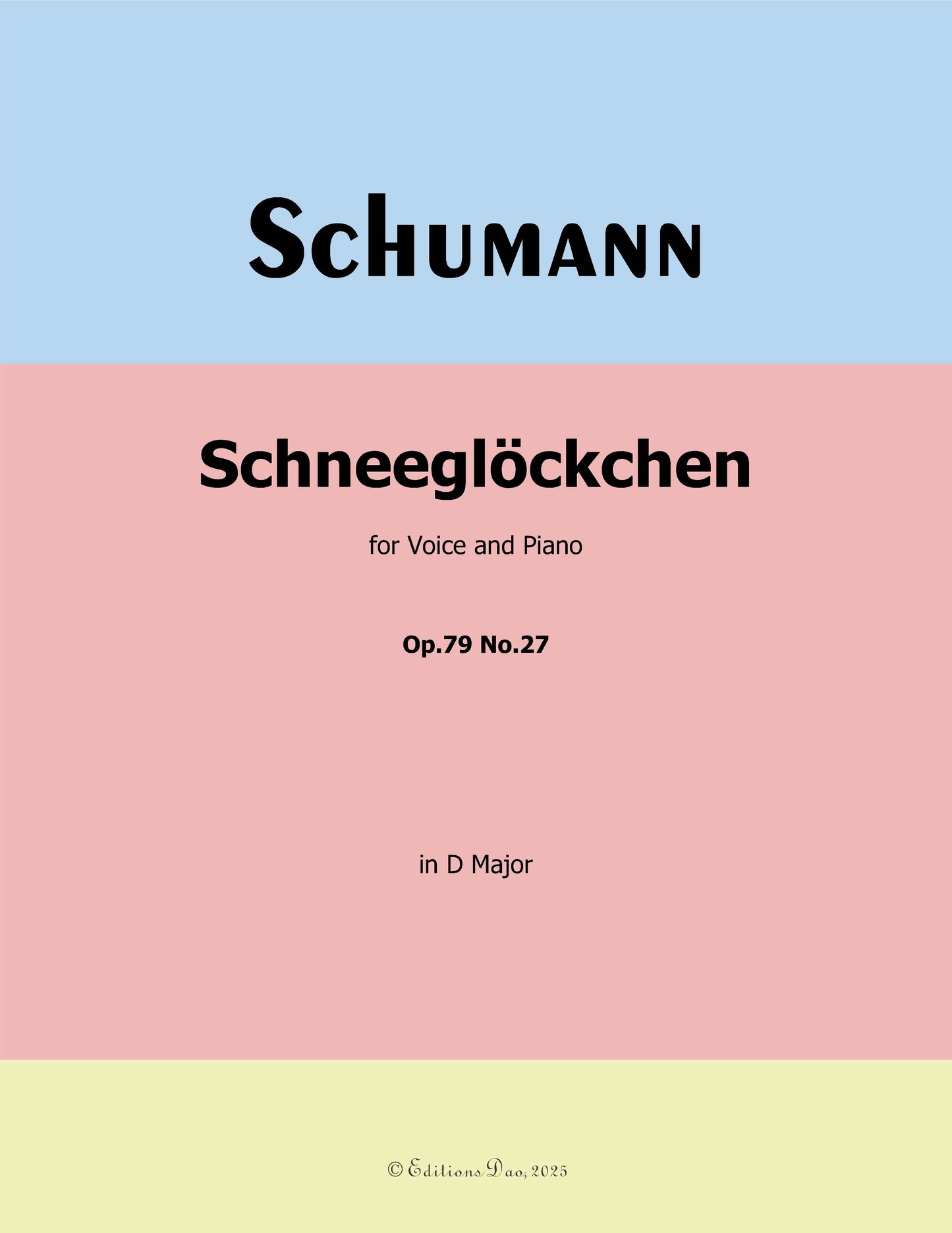 Schneeglockchen, by R. Schumann