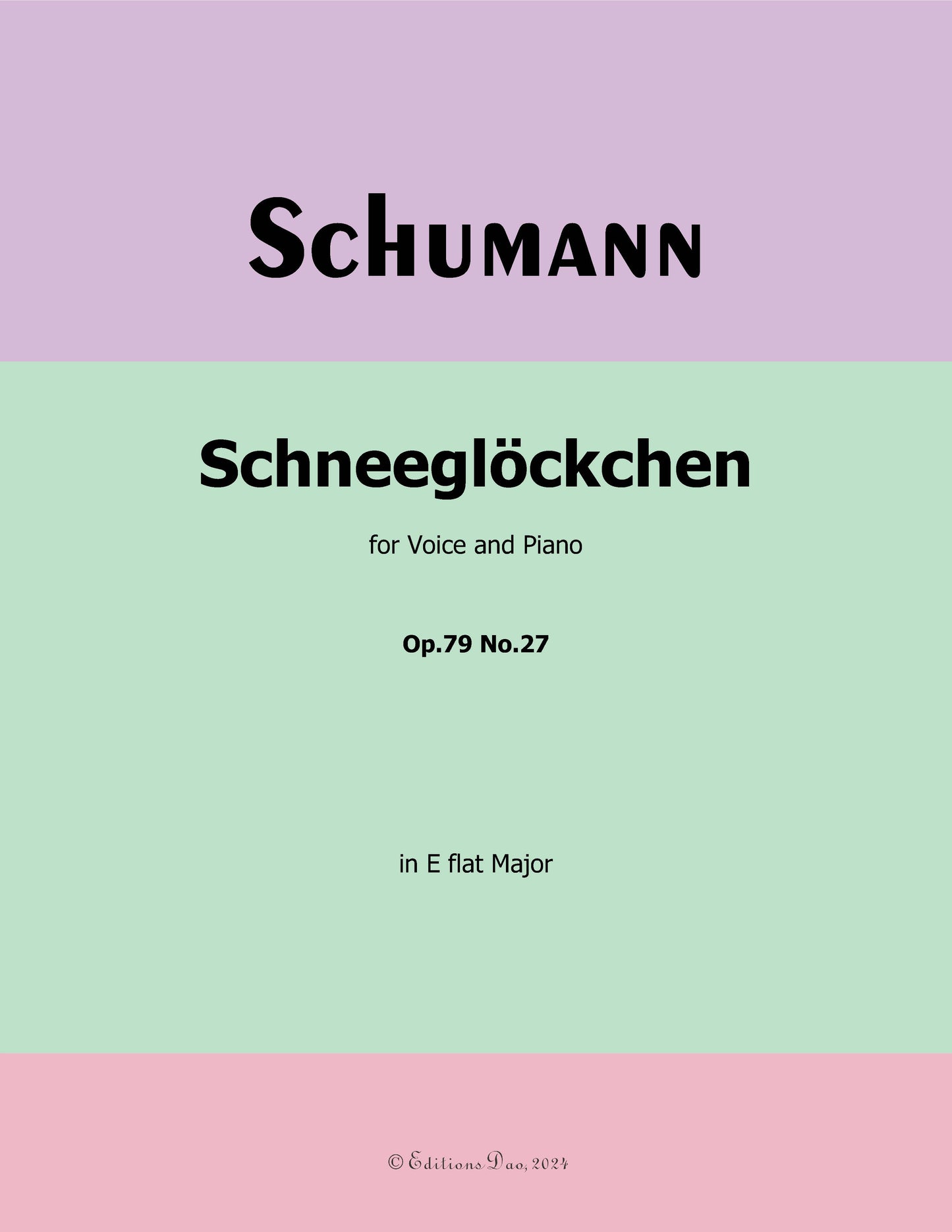 Schneeglockchen, by R. Schumann