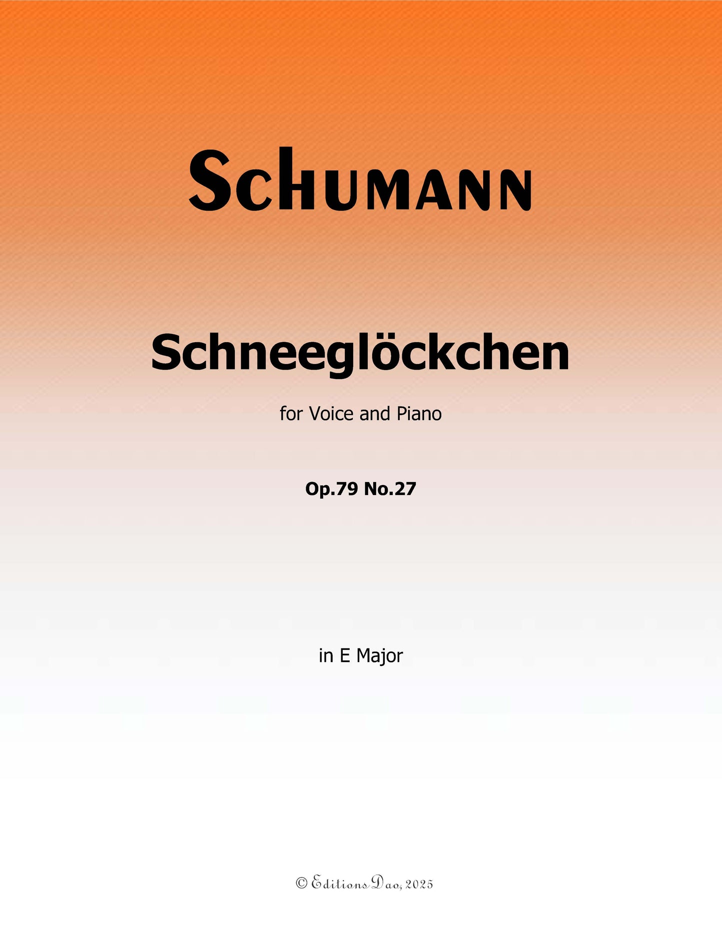 Schneeglockchen, by R. Schumann