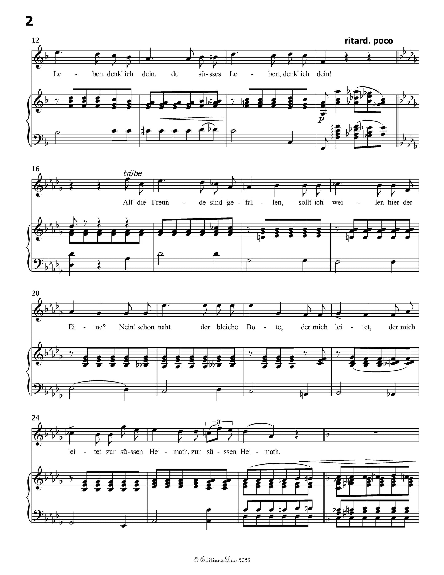 An Anna, by R. Schumann